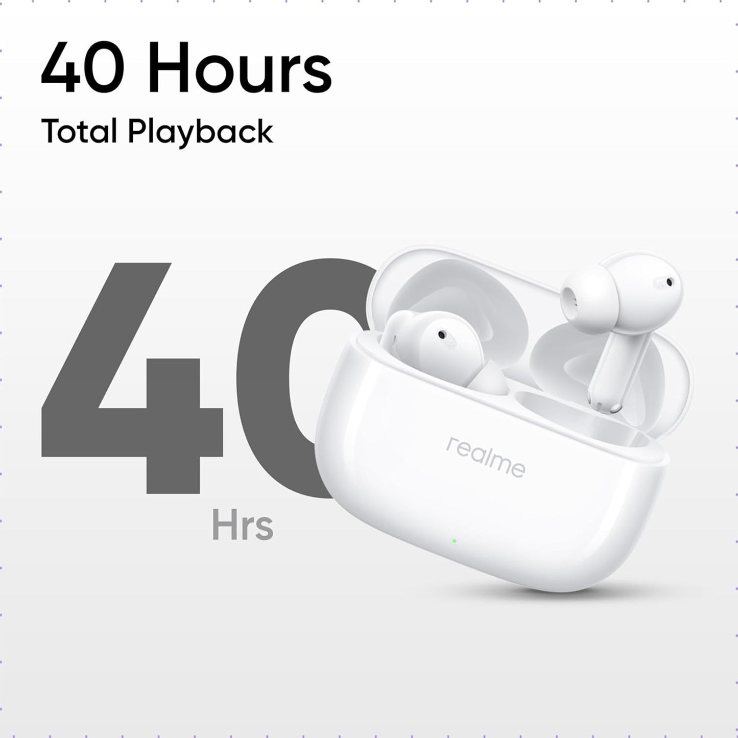 realme Buds T300 Truly Wireless in Ear Earbuds with 30dB ANC, 360° Spatial Audio Effect, 12.4mm Dynamic Bass Boost Driver with Dolby Atmos Support, Upto 40Hrs Battery and Fast Charging