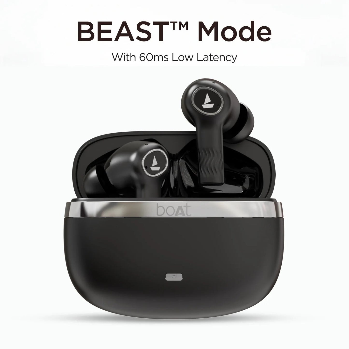 boAt Nirvana Ion, 120HRS Battery, Crystal Bionic Sound w/Dual EQ Modes, 4Mics ENx, App Support, Low Latency, IPX4, v.5.2 Bluetooth Earbuds, TWS Ear Buds Wireless Earphones with mic