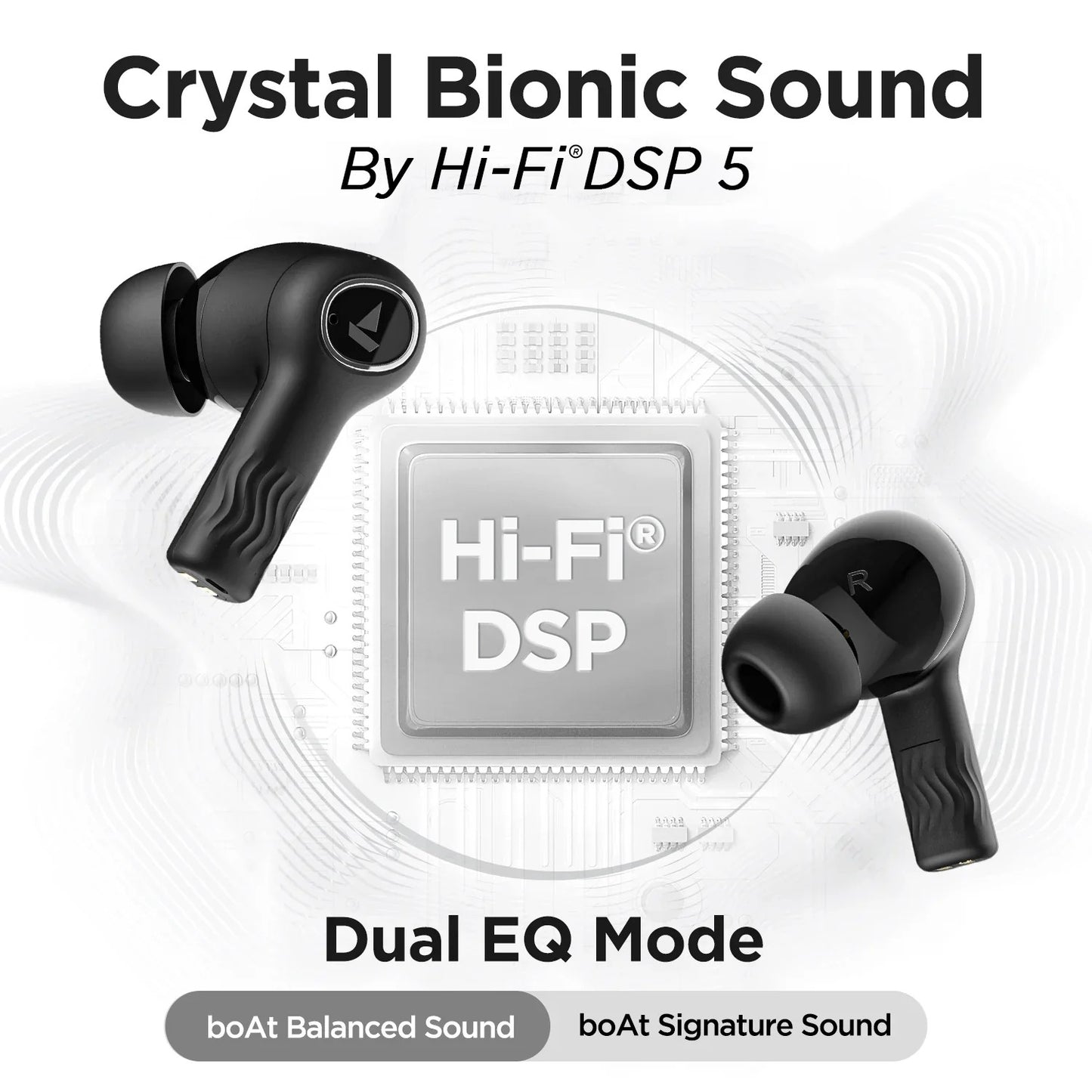 boAt Nirvana Ion, 120HRS Battery, Crystal Bionic Sound w/Dual EQ Modes, 4Mics ENx, App Support, Low Latency, IPX4, v.5.2 Bluetooth Earbuds, TWS Ear Buds Wireless Earphones with mic