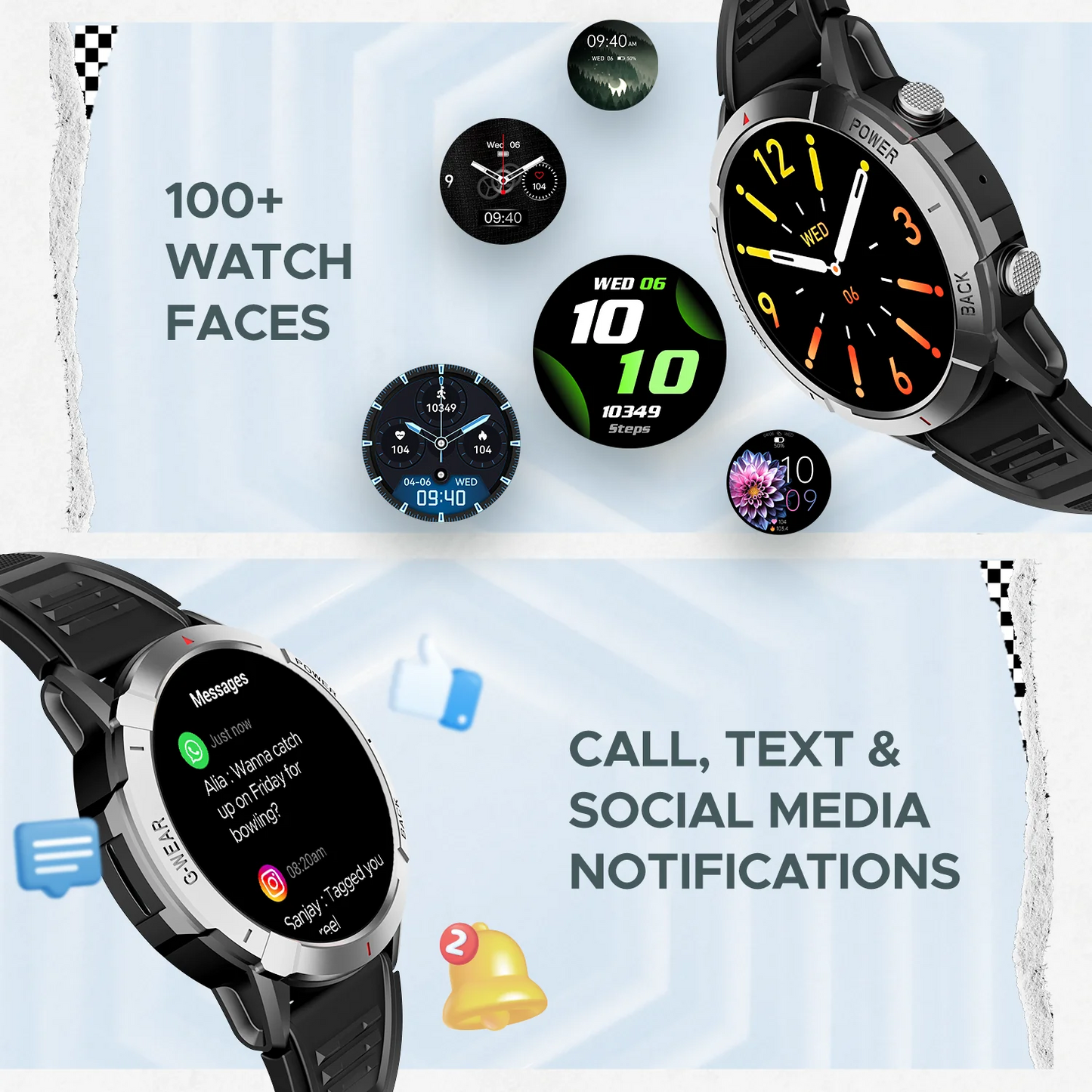 boAt Lunar Fit Smart Watch w/ 1.43" (3.6 cm) AMOLED Display, Advanced Bluetooth Calling, Always on Display, Cloud & Custom Watch Faces, Female Wellness, Widget Control, Password, HR&SpO2