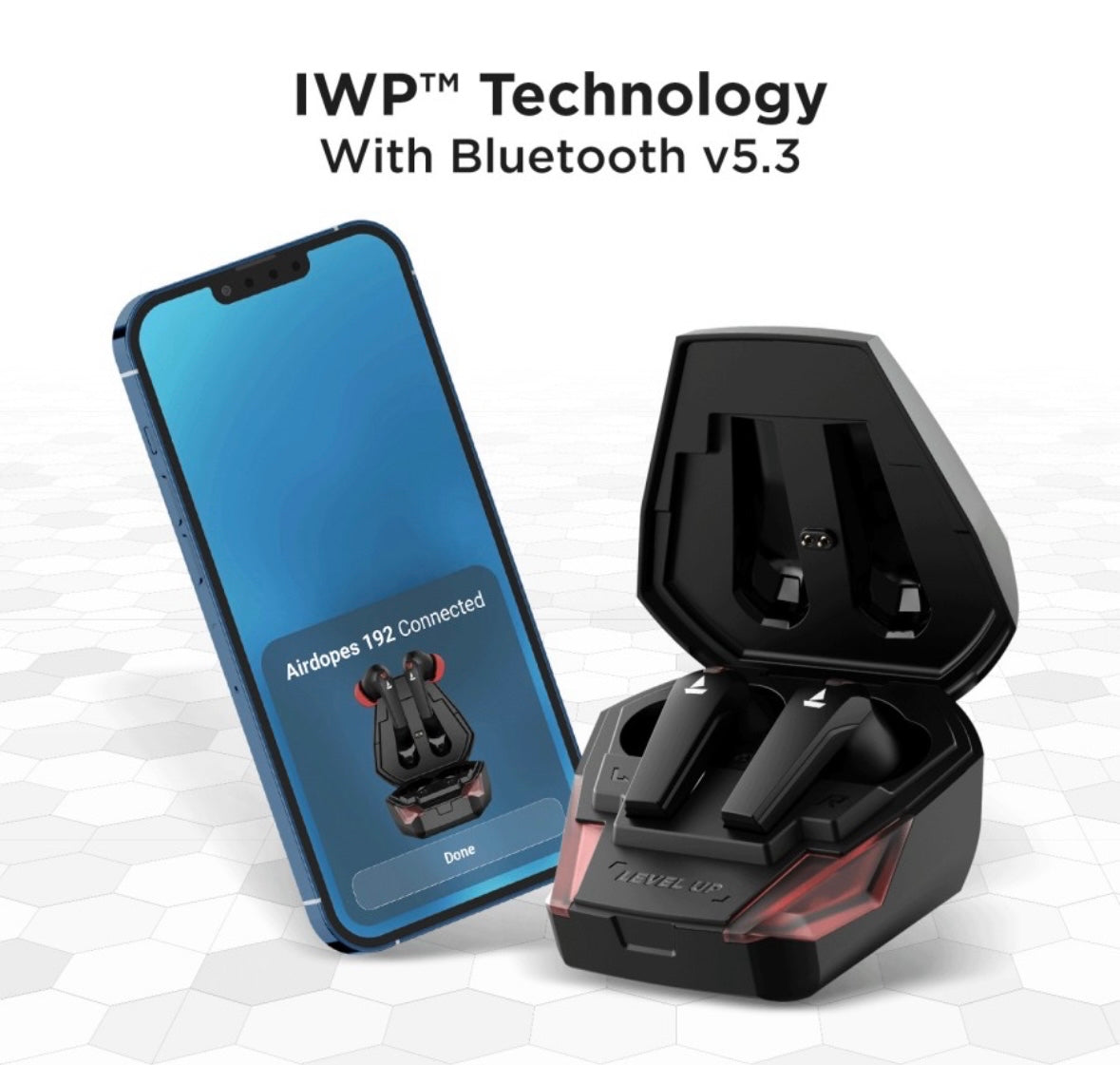 boAt Airdopes 192 with Beast Mode(40ms), 30 Hours Playback & LED Lights Bluetooth