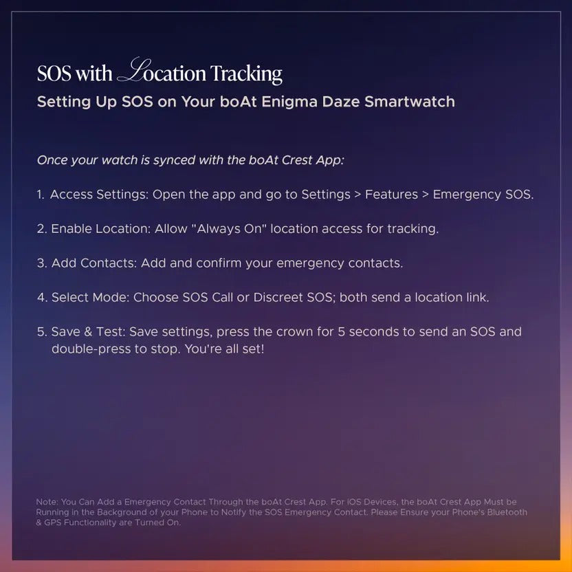 boAt Enigma Daze Women's Luxury Watch w/ SOS Location Tracker & 1.3''(3.3 cm) Screen Smartwatch