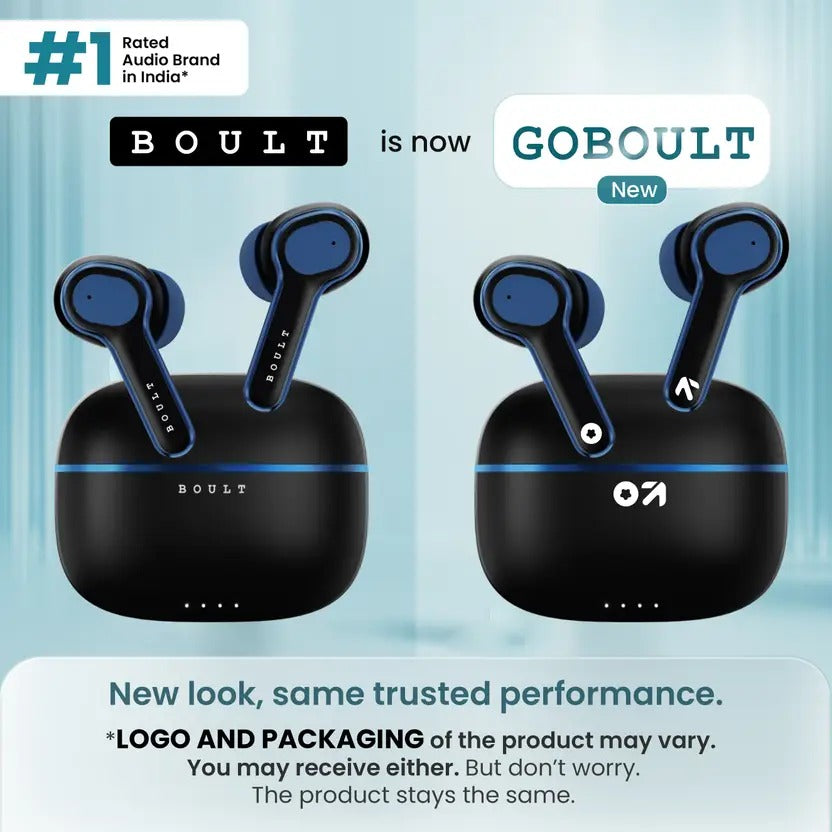 GOBOULT (previously Boult) Curve Buds Pro 100Hrs Battery, 4 Mic ENC, Low Latency, 5.3v Bluetooth