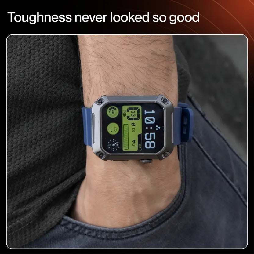 Ambrane Stud 1.85" Metal Body, 400 mAh, Smartwatch