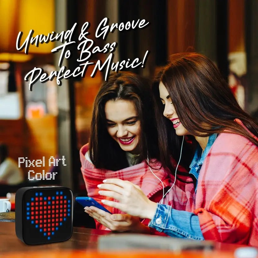 Portronics Pixel with 32 LED Display Animations 8 W Bluetooth Speaker