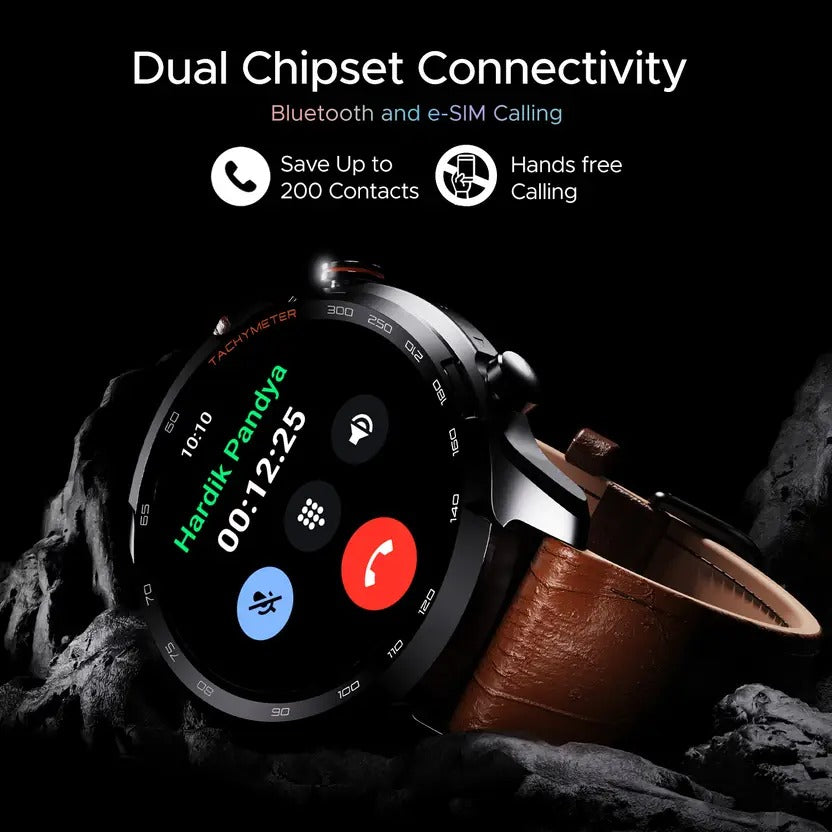boAt Lunar Pro LTE / eSIM Support,Built-in GPS,1.39" AMOLED Display & Connection Smartwatch