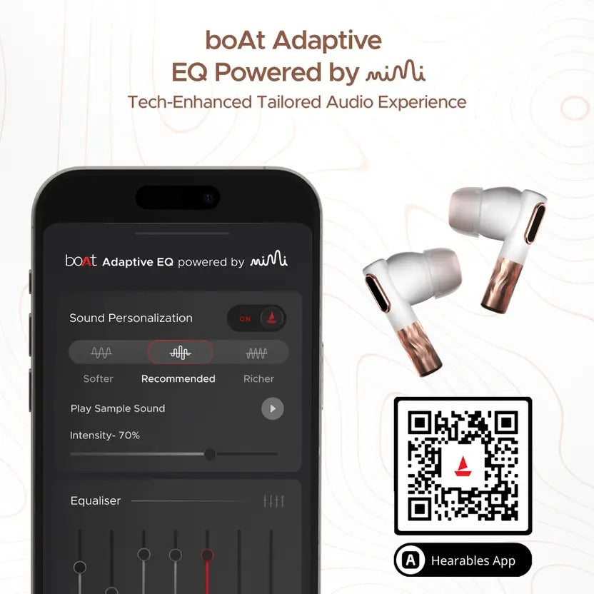 boAt Nirvana Zenith w/ Dolby Audio, ANC(50dB), Adaptive EQ & 6-Mics Enx Technology Bluetooth