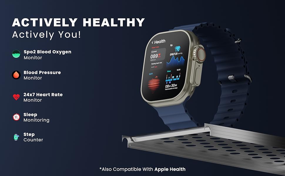 Hammer Active 2.0 Plus Bluetooth Calling Gesture Control Smartwatch