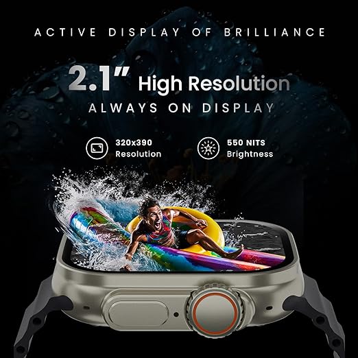 Hammer Active 2.0 Plus Bluetooth Calling Gesture Control Smartwatch
