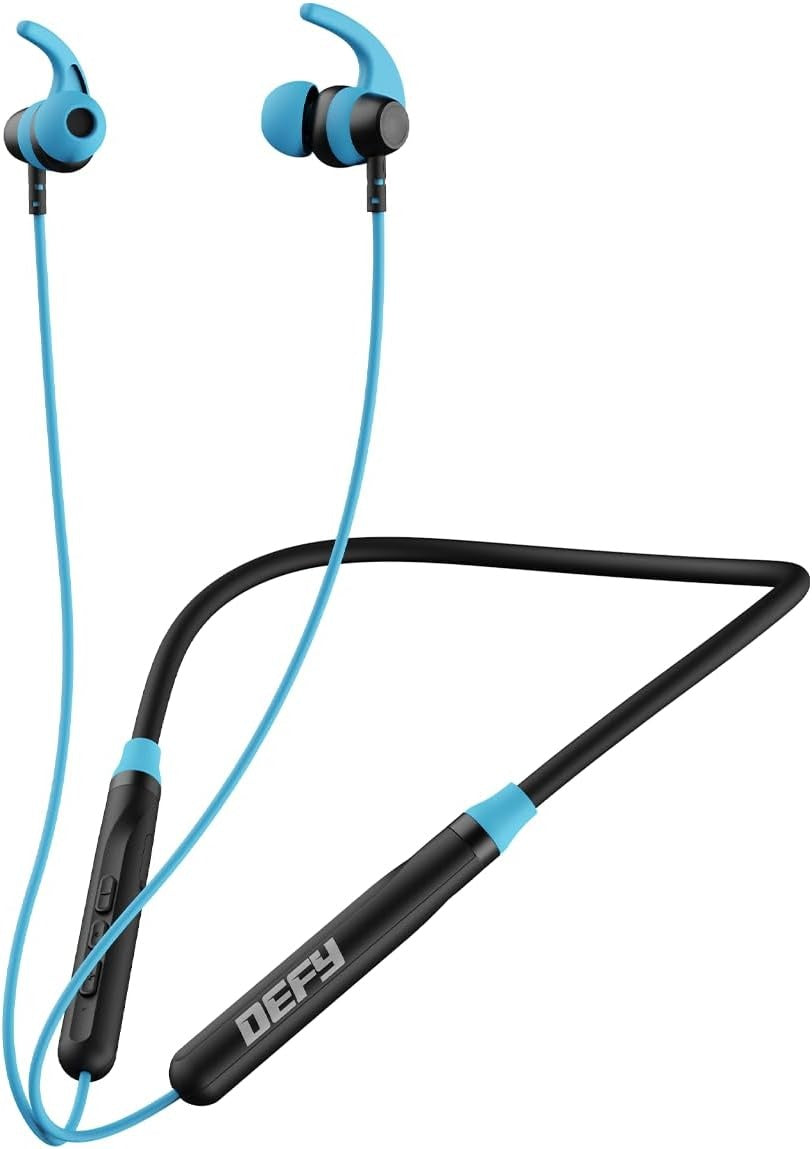 Defy Crestx Bluetooth Neckband with 16 Hours Playback, Fast Charge, Low Latency &10Mm Drivers