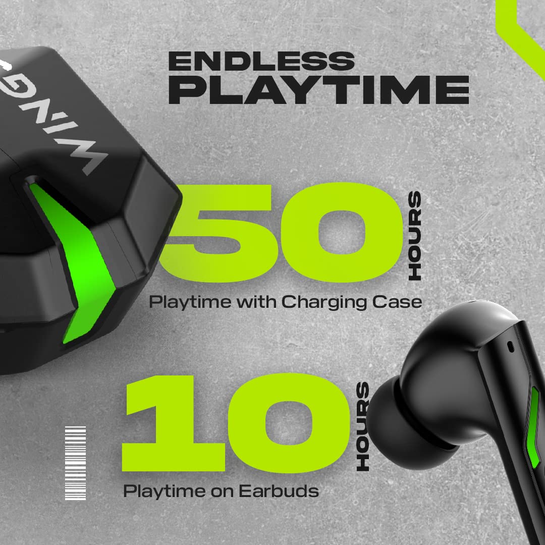 Wings Phantom 850 40ms Low Latency Wireless Earbuds
