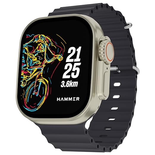 Hammer Active 2.0 Plus Bluetooth Calling Gesture Control Smartwatch