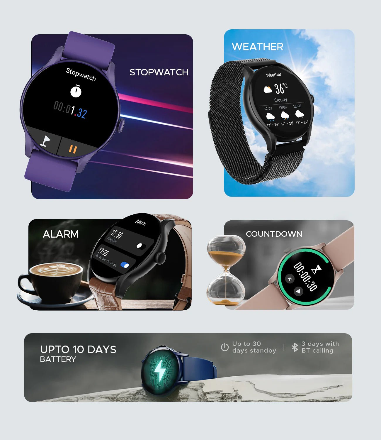 boAt Lunar Connect Ace w/ 3.63 cm(1.43") AMOLED Display,BT Calling,Sports Modes, IP68 Smartwatch