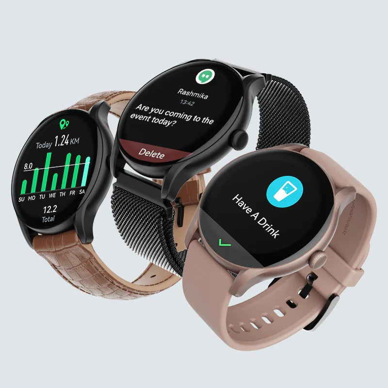 boAt Lunar Connect Ace w/ 3.63 cm(1.43") AMOLED Display,BT Calling,Sports Modes, IP68 Smartwatch