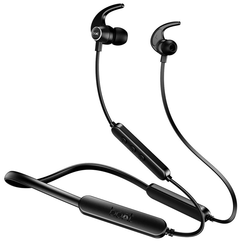 Boat Rockerz 255 Pro+, 60HRS Battery, Fast Charge, IPX7, Dual Pairing, Low Latency, Magnetic Earbuds, Bluetooth Neckband, Wireless with Mic Earphones