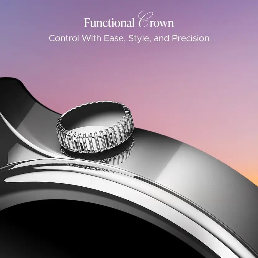 boAt Enigma Daze Women's Luxury Watch w/ SOS Location Tracker & 1.3''(3.3 cm) Screen Smartwatch