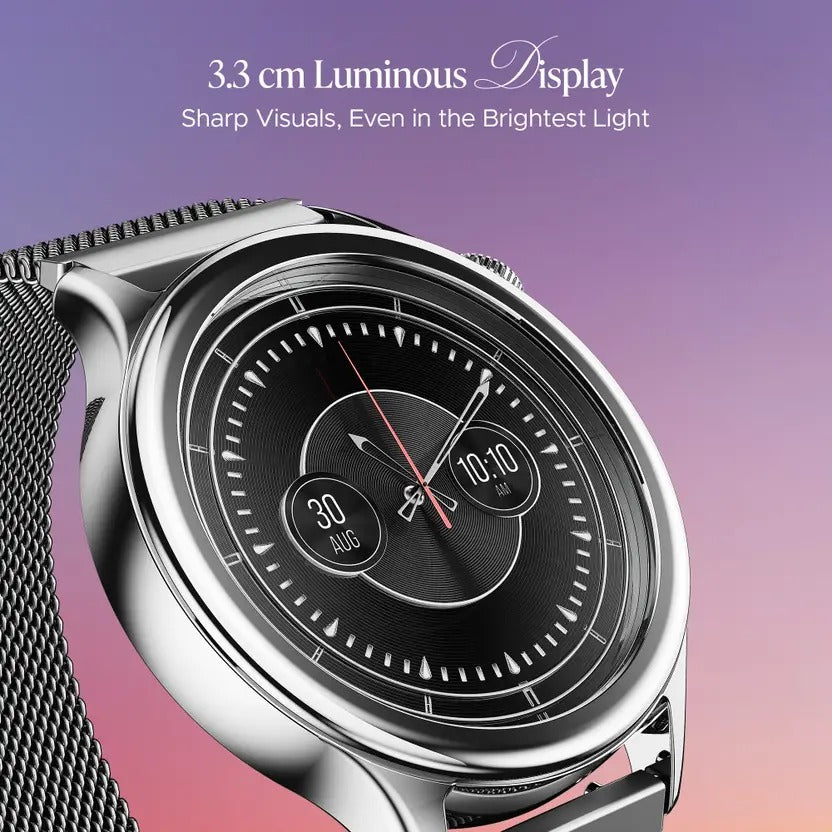 boAt Enigma Daze Women's Luxury Watch w/ SOS Location Tracker & 1.3''(3.3 cm) Screen Smartwatch