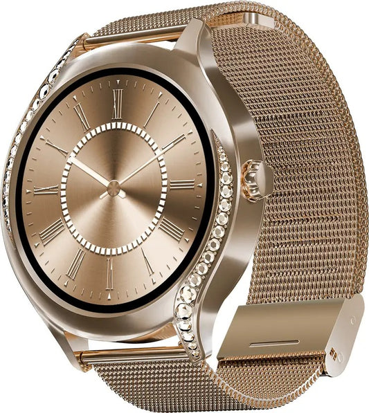 boAt Enigma Gem Women's Luxury Watch w/ SOS Location Tracker & 1.19''(3.02 cm) AMOLED Smartwatch