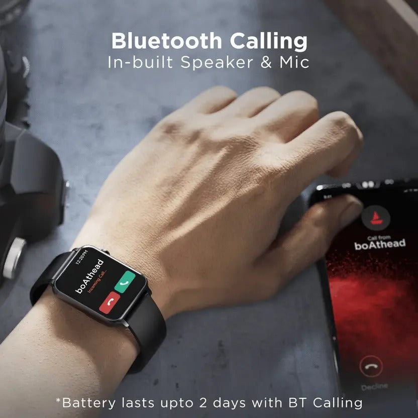 boAt Storm Call w/ 4.29 cm(1.69"), BT Calling & 550 Nits Brightness Smartwatch