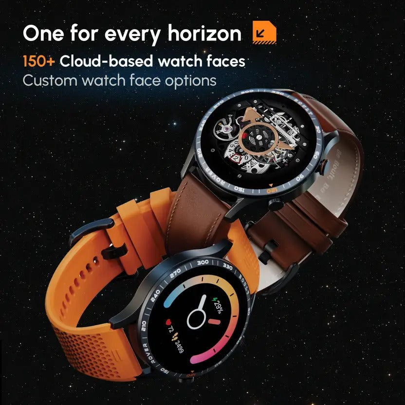 GOBOULT (previously Boult) Rover 1.3" HD AMOLED, Free Straps, Zinc Alloy Frame, 600Nits Smartwatch  (Classic Switch Strap, Free Size)