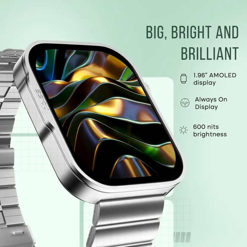 Noise Caliber 3 Plus Metal Edition 1.96" AMOLED Display, Functional Crown, BT Calling Smartwatch