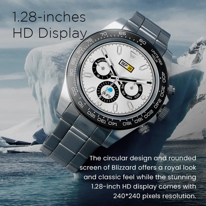 Fire-Boltt Blizzard 32.5mm (1.28) Luxury watch with BT Calling,Stainless Steel Body Smartwatch