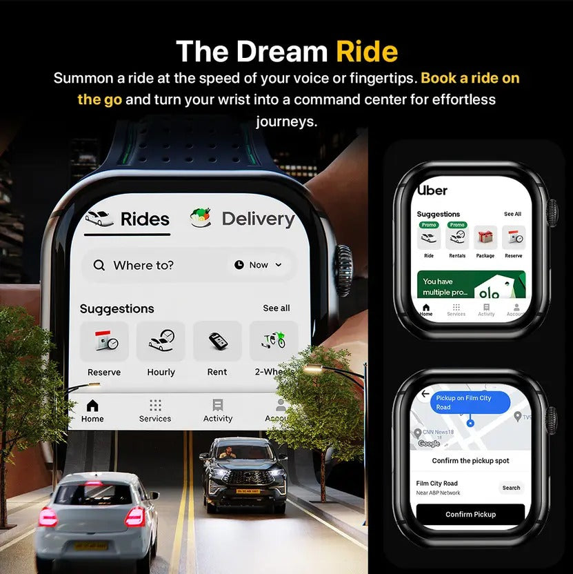 Fire-Boltt Dream WristPhone - 4G SIM/LTE/WiFi, Android OS, Play store unlimited apps, GPS Smartwatch
