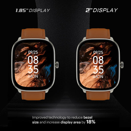 Noise Quad Call 1.81" Display, Bluetooth Calling Smart Watch, AI Voice Assistance, 160+Hrs Battery Life, Metallic Build, in-Built Games, 100 Sports Modes, 100+ Watch Faces