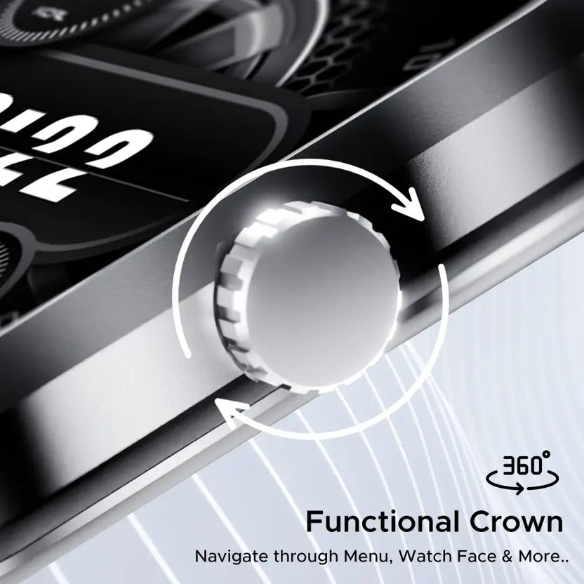 boAt Ultima Chronos Select w/ 2.01" AMOLED Display, BT Calling, Functional Crown, QR Code Smartwatch
