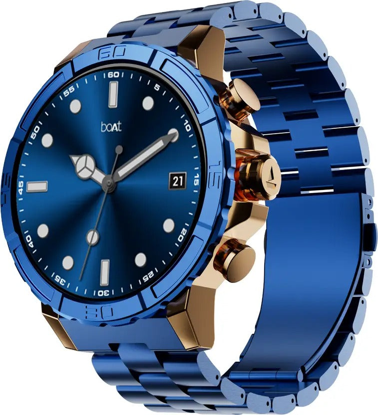 boAt Enigma X700 with 1.52� AMOLED Display, BT Calling,Functional Crown, Metal Body Smartwatch