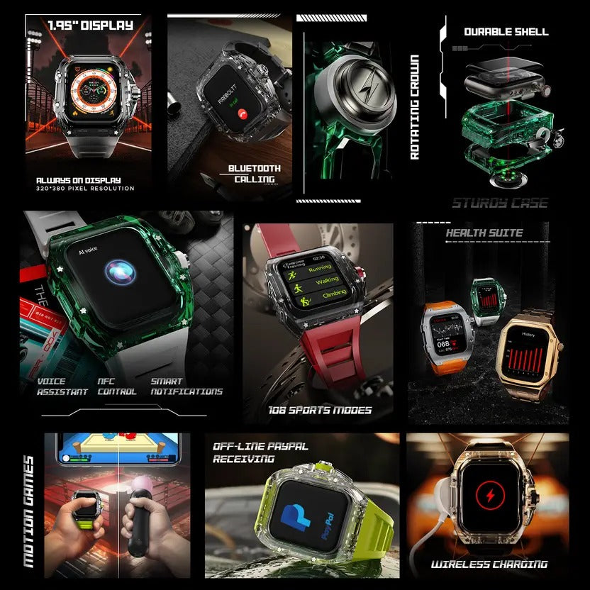 Fire-Boltt Diablo 49.5mm (1.95) Display, Bluetooth Calling, Wireless Charging Smartwatch