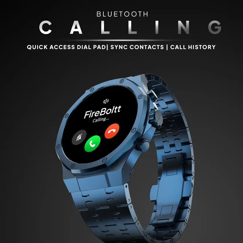 Fire-Boltt Royale Luxury Stainless Steel 36.3mm (1.43) AMOLED display, BT calling Smartwatch