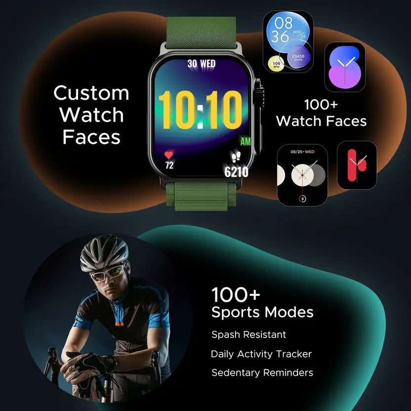 boAt Wave Genesis Pro w/ 1.96'' AMOLED Display,BT Calling,Functional Crown,boAt Coins Smartwatch