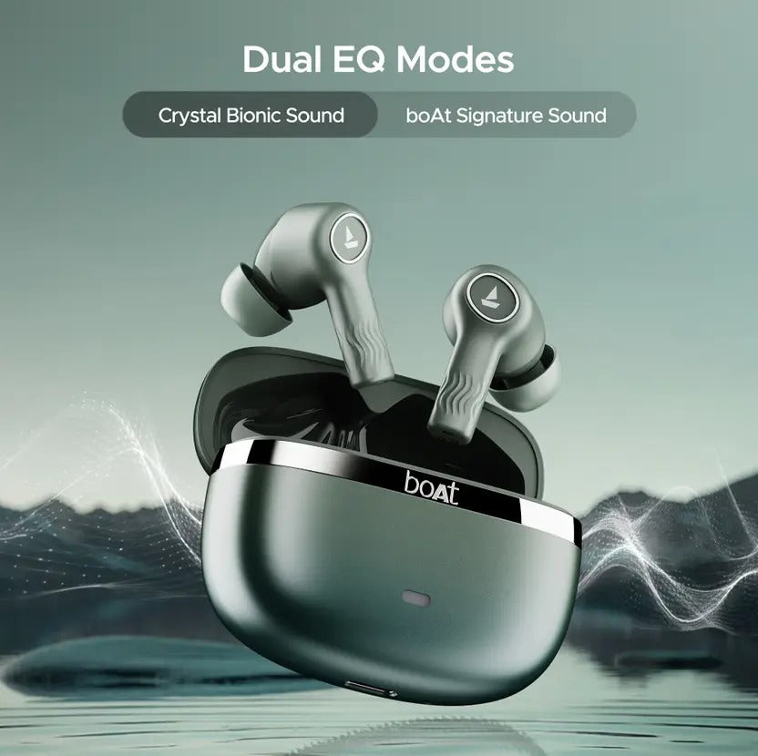boAt Nirvana Ion 32dB Active Noise Cancellation, 120HRS, Bionic Mode, HIFI5 Bluetooth
